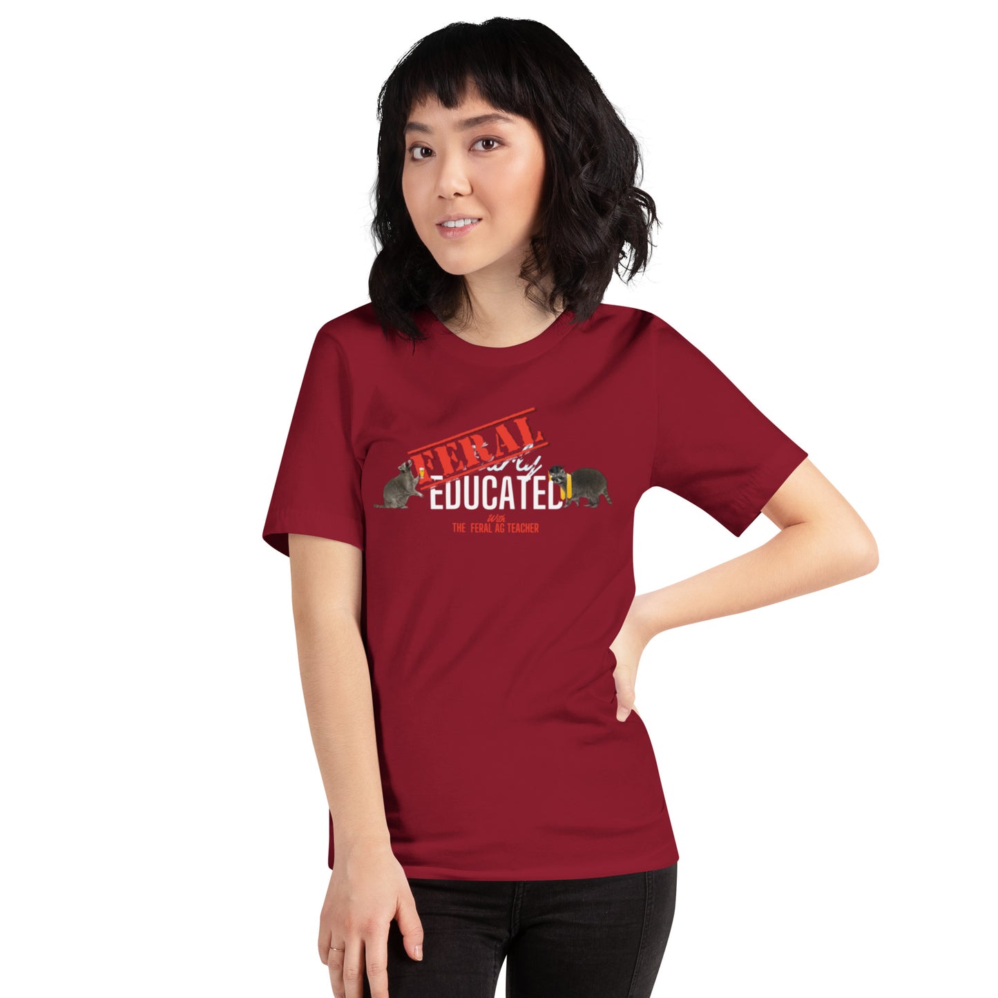 FERAL-ly Educated Unisex t-shirt