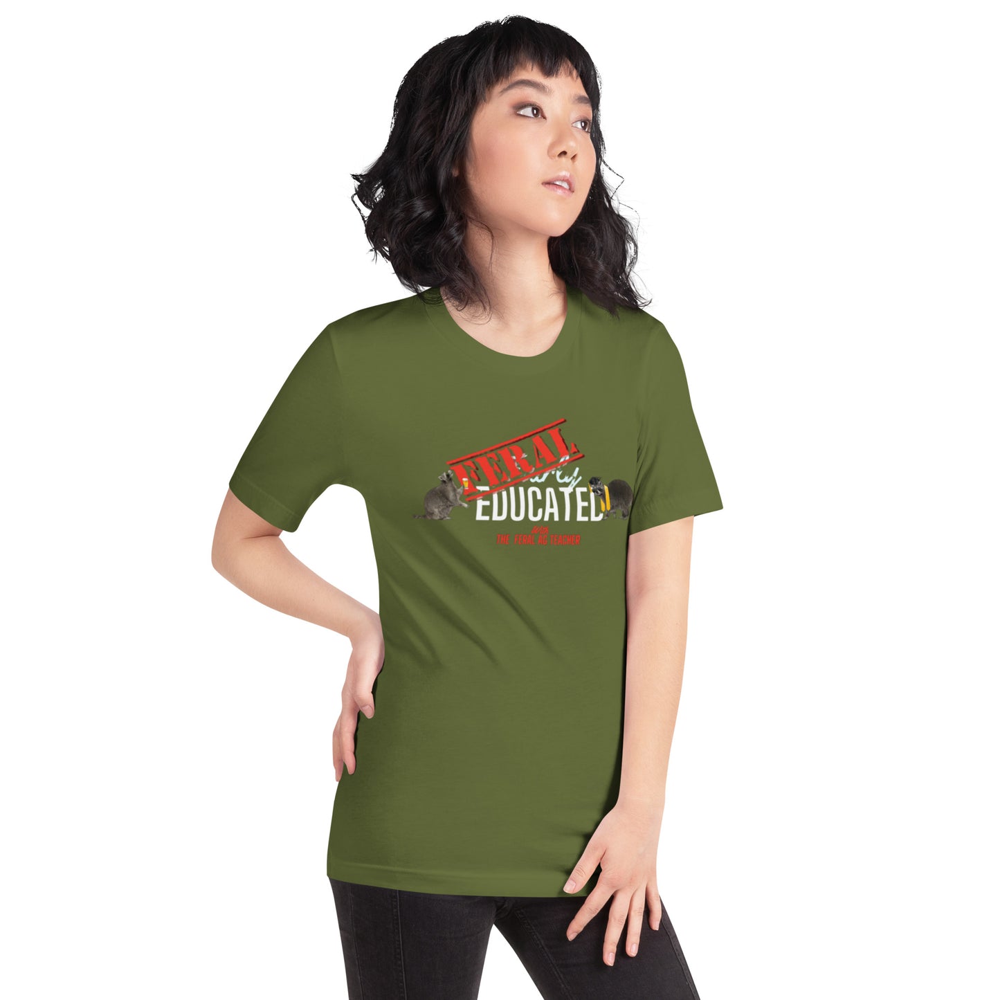 FERAL-ly Educated Unisex t-shirt