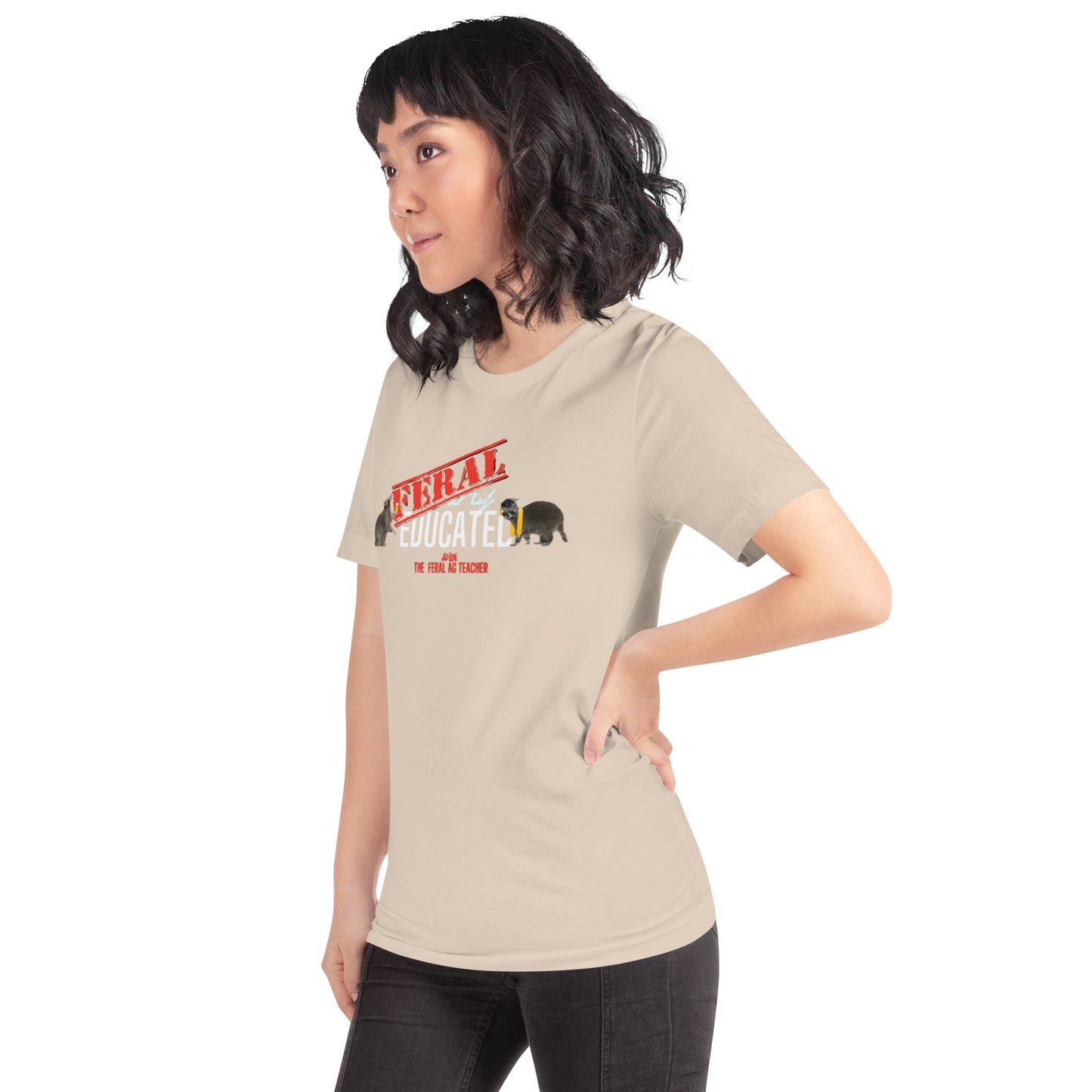 FERAL-ly Educated Unisex t-shirt