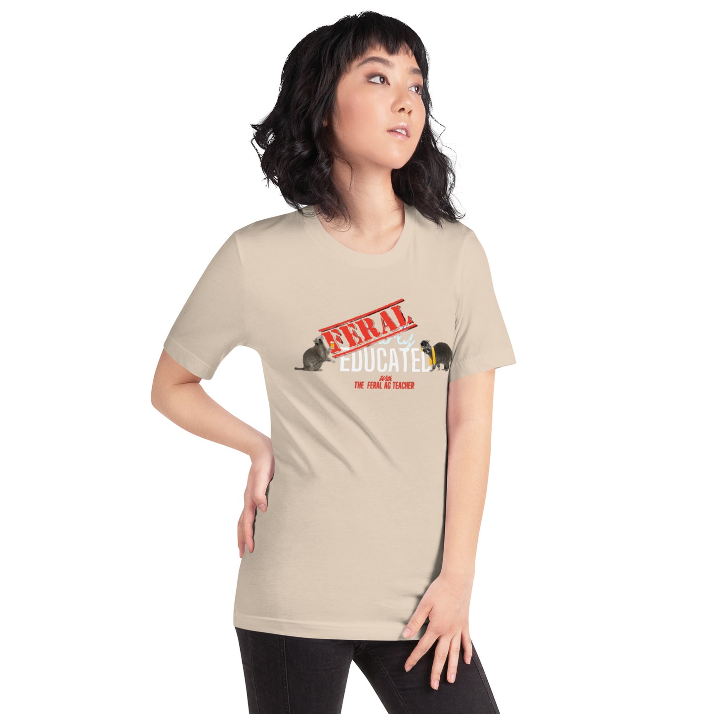 FERAL-ly Educated Unisex t-shirt